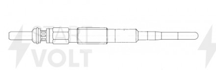 Свеча накаливания для автомобилей Chevrolet Captiva C100 (06-)/Opel Antara (06-) 2.0D