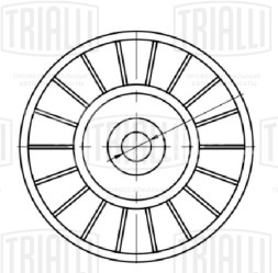 Ролик приводного ремня для автомобилей VW Golf IV (97-) 1.9d (опорный)