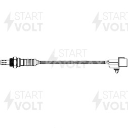 Датчик кислорода для автомобилей Chevrolet Epica (06-) 2.0i/2.5i после катализатора длинный