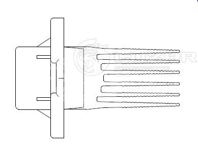 Резистор электровентилятора отопителя для автомобилей Hyundai Tuscon (04-)/KIA Sportage II (04-) (auto A/C) (тип Doowon)