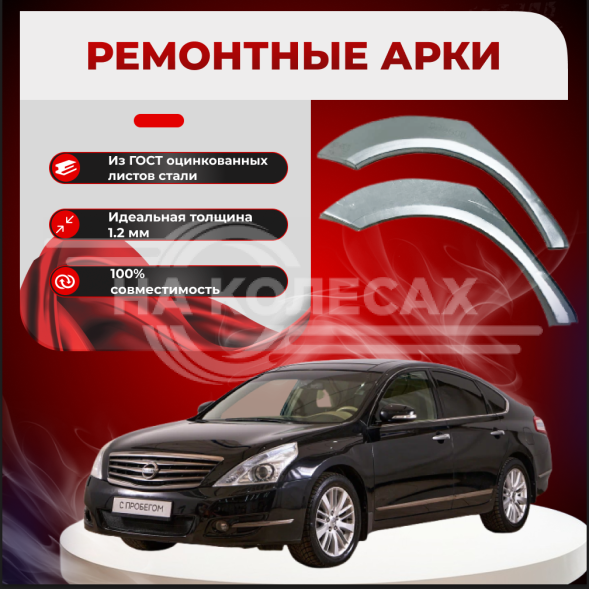 Ремонтные задние арки Nissan Teana 1