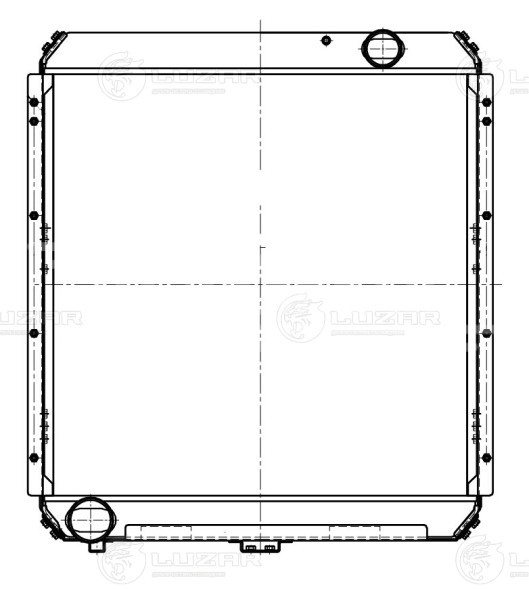 Радиатор охлаждения для автомобилей КАМАЗ 54115 (Heavy Duty) (повышенная теплоотдача, сердцевина 76мм)