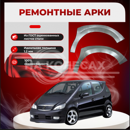 Ремонтные передние арки Mercedes-Benz W168