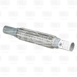 Переходник 40/40 L=400 под хомут с виброкомпенсатором 45х250 (нержавеющая алюминизированная сталь)