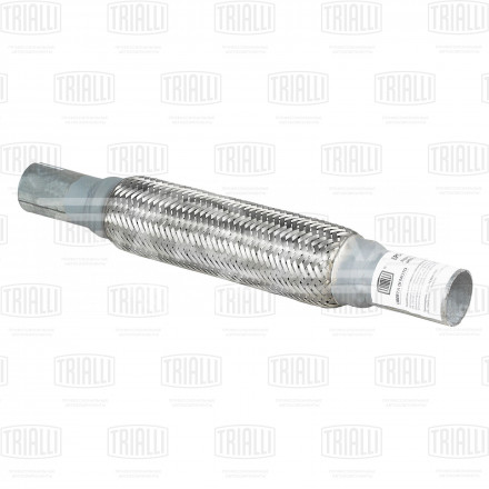Переходник 40/40 L=400 под хомут с виброкомпенсатором 45х250 (нержавеющая алюминизированная сталь)