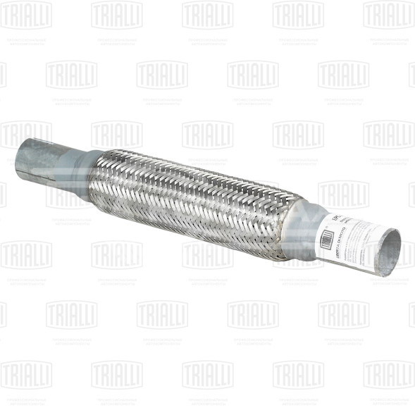 Переходник 40/40 L=400 под хомут с виброкомпенсатором 45х250 (нержавеющая алюминизированная сталь)