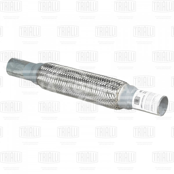 Переходник 40/40 L=400 под хомут с виброкомпенсатором 45х250 (нержавеющая алюминизированная сталь)