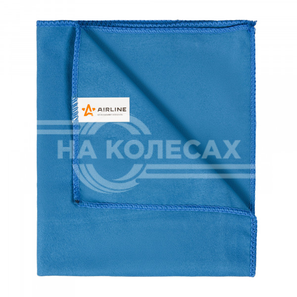 Салфетка из микрофибры двухсторонняя синяя (35*40 см)