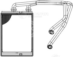Радиатор отопителя для автомобилей X-Trail (T30) (00-)