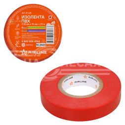 Изолента ПВХ, красная, 15 мм*20 м