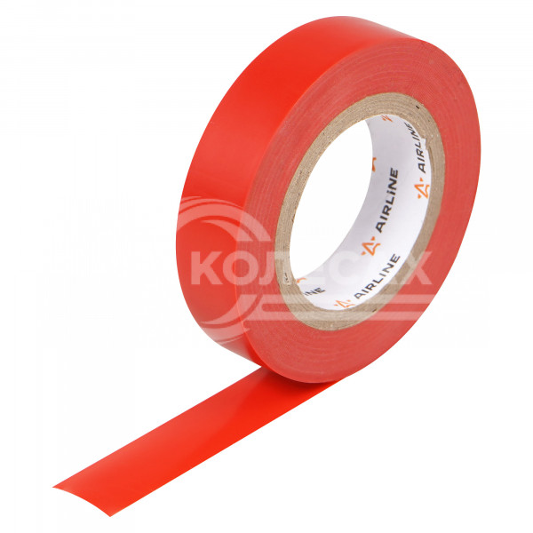 Изолента ПВХ, красная, 15 мм*20 м