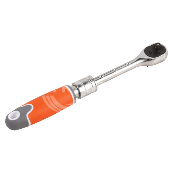 Рукоятка трещоточная телескопическая 1/4&quot; DR 72T 165-215мм