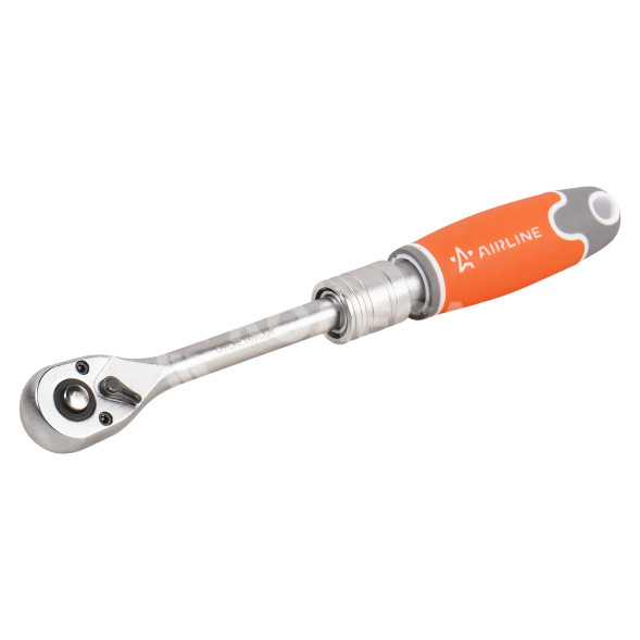 Рукоятка трещоточная телескопическая 1/4&quot; DR 72T 165-215мм