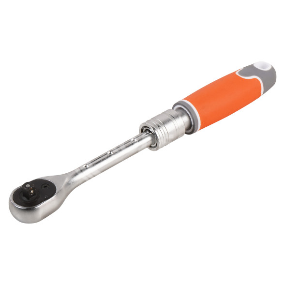 Рукоятка трещоточная телескопическая 1/4&quot; DR 72T 165-215мм