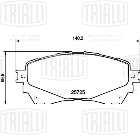 Колодки тормозные дисковые передние для автомобилей Mazda 6 (12-)
