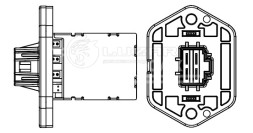 Резистор электровентилятора отопителя для автомобилей KIA Rio II (05-) (manual A/C)