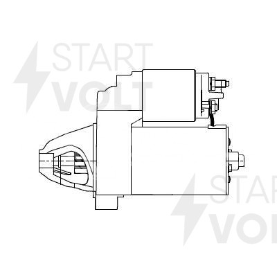 Стартер для автомобилей BMW 3 E90 (05-)/5 E60 (03-)/X3 E83 (04-) 1.6i/2.0i 1,2кВт