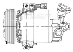 Компрессор кондиционера для автомобилей Qashqai (06-) 2.0i