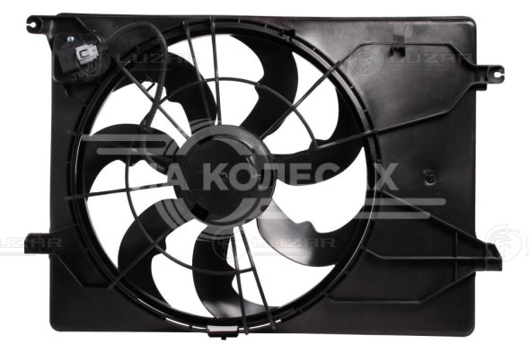 Электровентилятор охлаждения для автомобилей KIA Sorento III (14-) 2.4i (с кожухом и резистором)