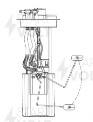 Модуль топливного насоса для автомобилей Lifan X50 (15-) 1.5i