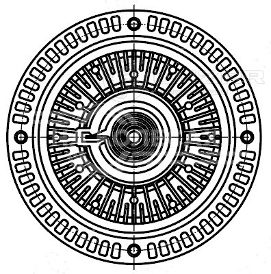 Муфта вязкостная для автомобилей Audi A4 (B5) (94-)/A6 (C5) (97-) М24х1.5-LH-6H (без крыльчатки)