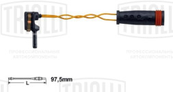 Датчик износа передних и задних тормозных колодок для автомобилей Mercedes A (04-) / C (00-) / E (02-)