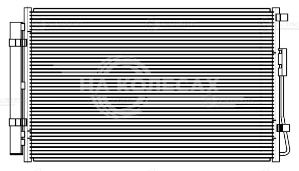 Радиатор кондиционера для автомобилей Santa Fe (12-) 2.4i/3.3i