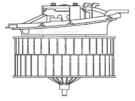 Электровентилятор отопителя для автомобилей Mercedes-Benz S (W220) (98-)