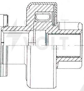 Привод стартера (бендикс) для автомобилей Лада Vesta (15-)/Xray (16-) 1.6i MT (тип Hitachi)