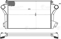 ОНВ (радиатор интеркулера) для автомобилей Scania 6 (P,R-series) (16-) (выс. сердц. 632мм)