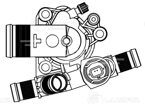 Термостат для автомобилей Nissan X-Trail (T31) (07-) 2.0D [M9R] (89°C) (c корпусом)