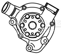 Насос водяной для автомобилей Mercedes-Benz LK/LN2 (84-) [OM354/OM364/OM374]