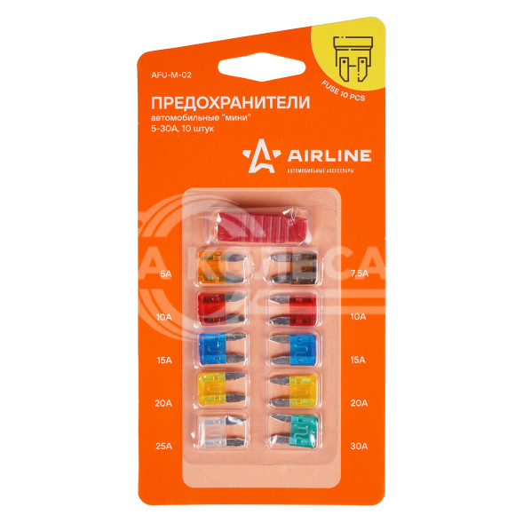 Предохранители &quot;мини&quot; в блистере с экстрактором (10 шт. 5-30А)