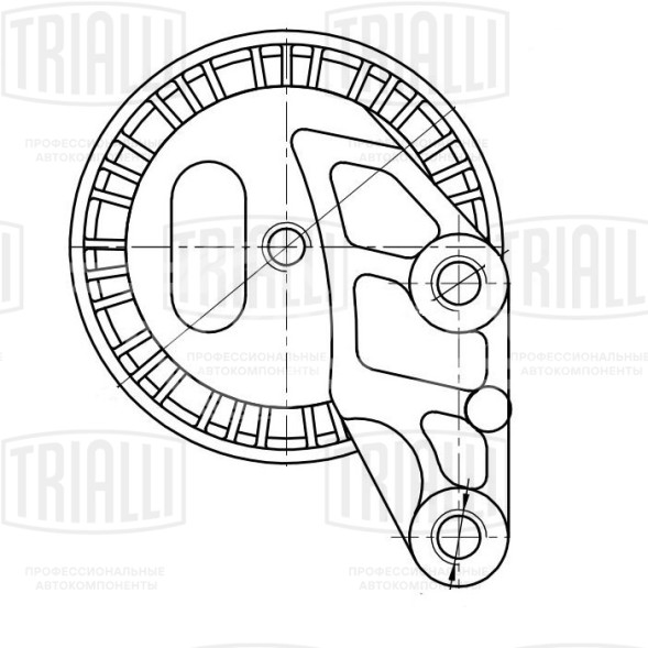 Ролик приводного ремня для автомобилей BMW 7 (E65) (01-) 3.6i/4.4i/6.0i (опорный) с кронштейном (CM 5359)