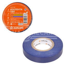Изолента ПВХ, синяя, 15 мм*20 м
