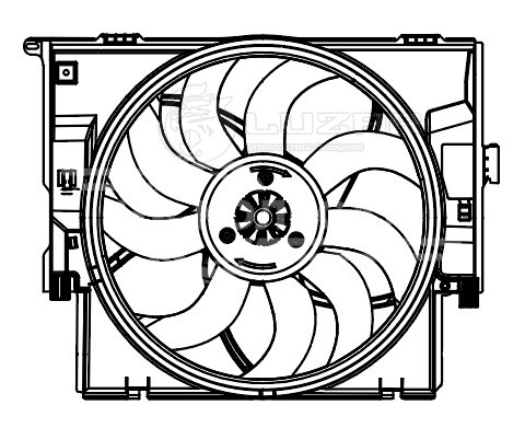 Электровентилятор охлаждения для автомобилей BMW 3 (F30) (11-) (с кожухом) (400W)