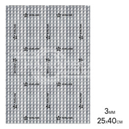 Шумоизоляция (вибро) &quot;Base 3&quot; (25*40 см), КС, 3 мм, фольга 60 мкм. КМП 0,23