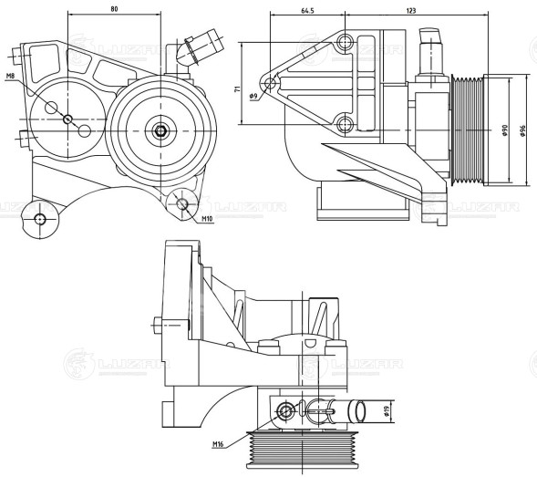 Насос ГУР для автомобилей Ducato (06-) 2.3JTD
