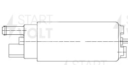 Мотор бензонасоса универсальный ан. GSS342 (255л/ч) для автомобилей Subaru WRX STi/Mitsubishi Lancer Evo с установочным комплектом