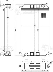 Радиатор охлаждения для комбайна РСМ-101 (Вектор 410) с дв. ЯМЗ-236НД