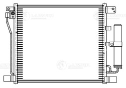 Радиатор кондиционера для автомобилей Juke (10-) 1.6T