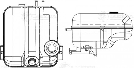 Бачок расширительный охл. жидкости для автомобилей Volvo Trucks FH (93-)/(02-)/(12-)