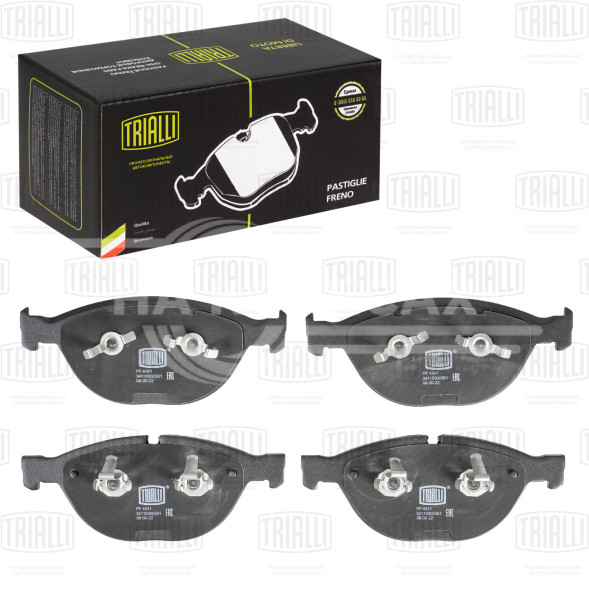 Колодки тормозные дисковые передние для автомобилей BMW M5 (E60) (03-) / M6 (E63) (03-) (PF 4241)