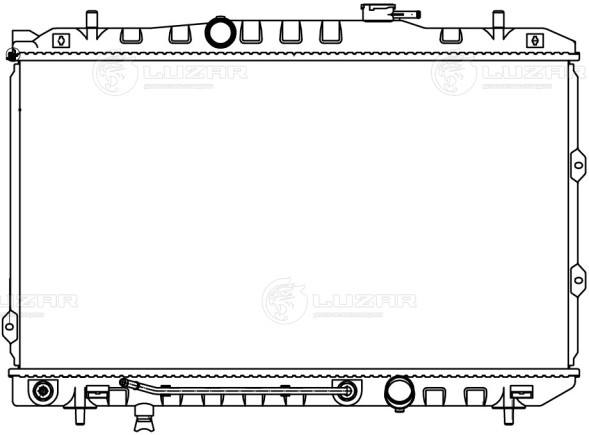Радиатор охлаждения для автомобилей Cerato (04-) 1.6i AT (рестайлинг 06-) (тип Doowon)
