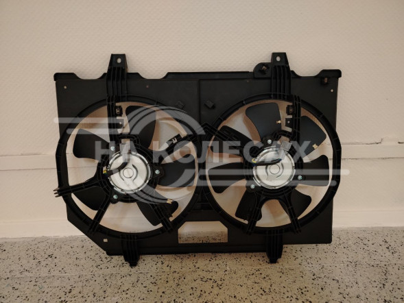 Электро вентилятор охл. для а/м Nissan X-Trail (T30) (01-) 2.0i/2.5i (2 вент.) (с кожухом)