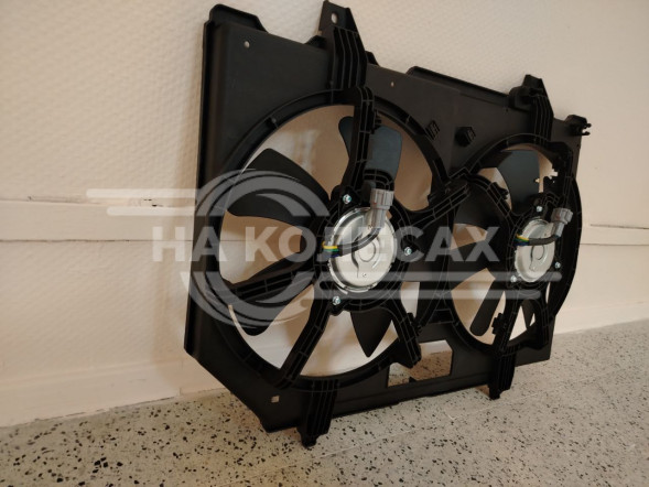 Электро вентилятор охл. для а/м Nissan X-Trail (T30) (01-) 2.0i/2.5i (2 вент.) (с кожухом)