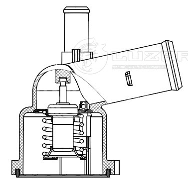 Термостат для автомобилей Toyota Prius (XW30) (09-)/(XW50) (15-)/С-HR (16-) 1.8h (82°С) (с корупсом) (LT 1908)