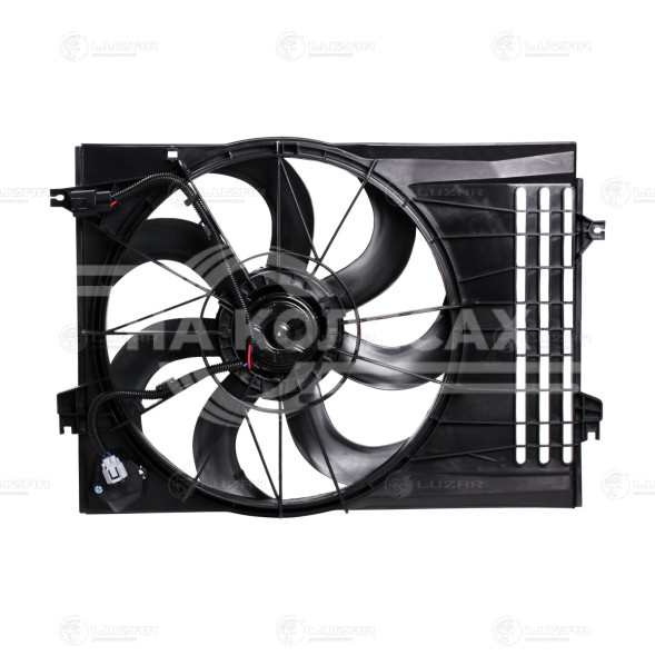 Электровентилятор охлаждения для автомобилей Hyundai Sportage II (04-)/Tucson (04-) 2.7i (с кожухом и резистором) (тип Doowon)