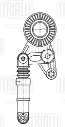 Ролик приводного ремня для автомобилей VW Touareg (04-) 2.7d/3.0d [EA896] с натяжным механизмом