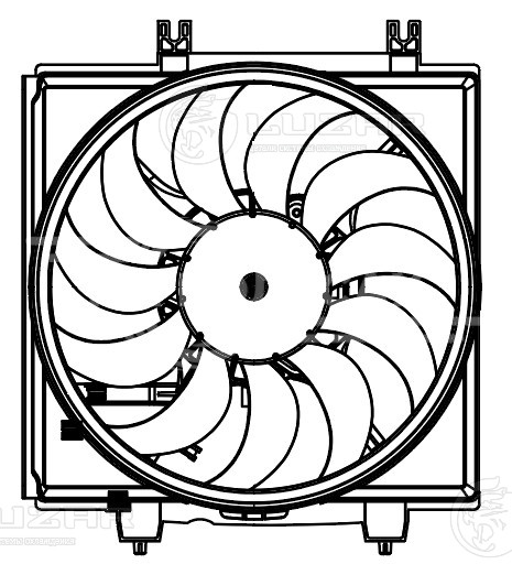 Электровентилятор кондиционера для автомобилей Subaru Forester (S13) (12-) (с кожухом)